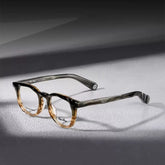 Isidore Vintage Acetate Eyeglasses Frame Round Frames Southood Cyan Coffe